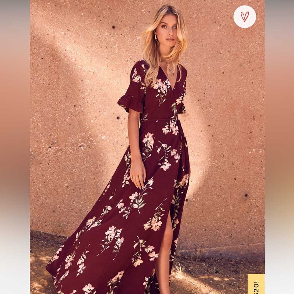 Lulus floral maxi dress
